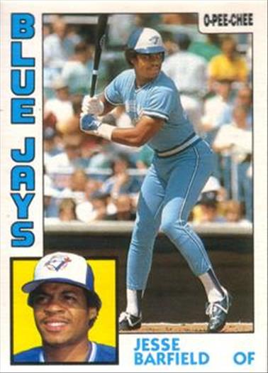 1984 O-Pee-Chee Baseball Cards 316     Jesse Barfield